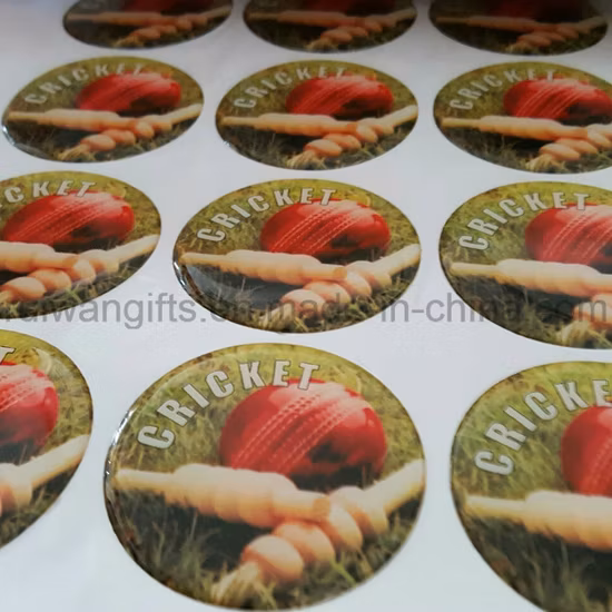 Custom 3D Epoxy Resin Dome Sticker with Logo Printed